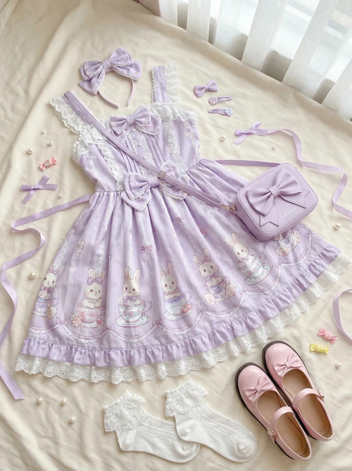 硬的快要爆炸了摸摸它 Lolita穿搭灵感分享